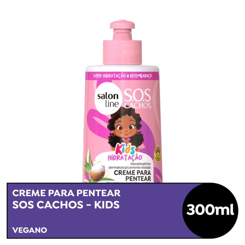 Creme Para Pentear Salon Line S O S Cachos 300 Ml Kids Lojaslivia Creme Para Pentear Salon Line S O S Cachos 300 Ml Kids Lojaslivia