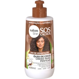 Creme para Pentear Salon Line S.O.S Cachos 300 ml Óleo de Coco