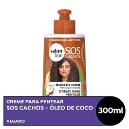 Creme para Pentear Salon Line S.O.S Cachos 300 ml Óleo de Coco