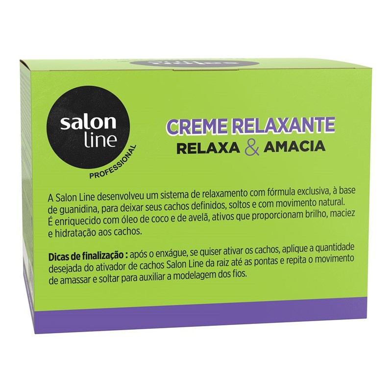 Creme Relaxante Salon Line  200 gr Cachos Definidos e Soltos