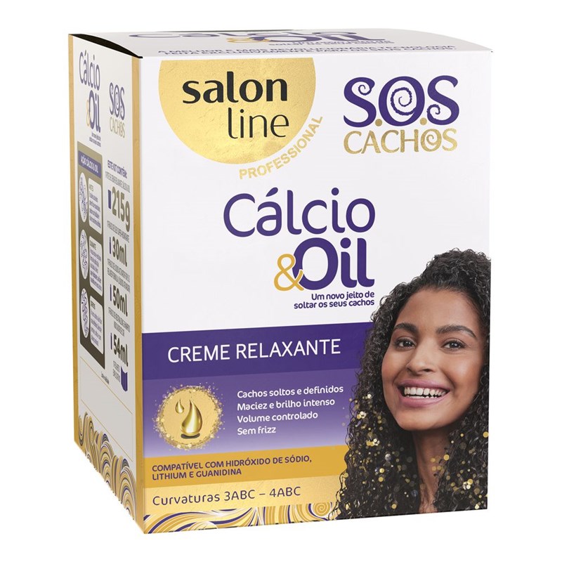 Creme Relaxante Salon Line S.O.S Cachos  Cálcio & Oil