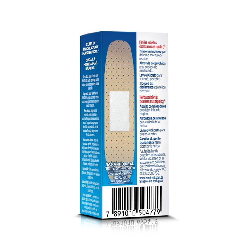Curativos Band-Aid Transparente | Com 10 Unidades