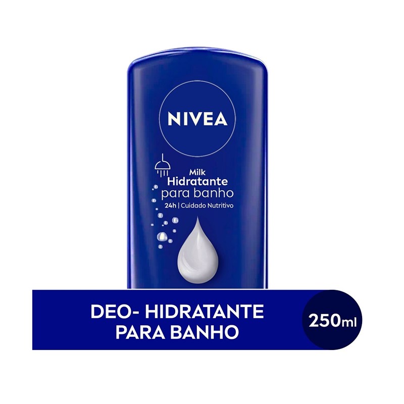 Deo-Hidratante Para Banho Nivea 250 ml Milk