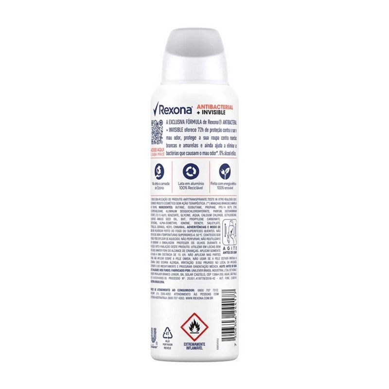 REXONA Black+White Invisible spray antitranspirante (200 ml)