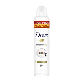 Desodorante Aerosol Antitranspirante Dove 250 ml Leve Mais Pague Menos Invisible Dry