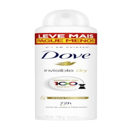 Desodorante Aerosol Antitranspirante Dove 250 ml Leve Mais Pague Menos Invisible Dry