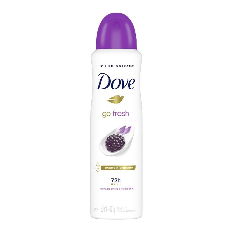 Desodorante Aerosol Antitranspirante Dove Go Fresh 150 ml Amora e Flor de Lótus