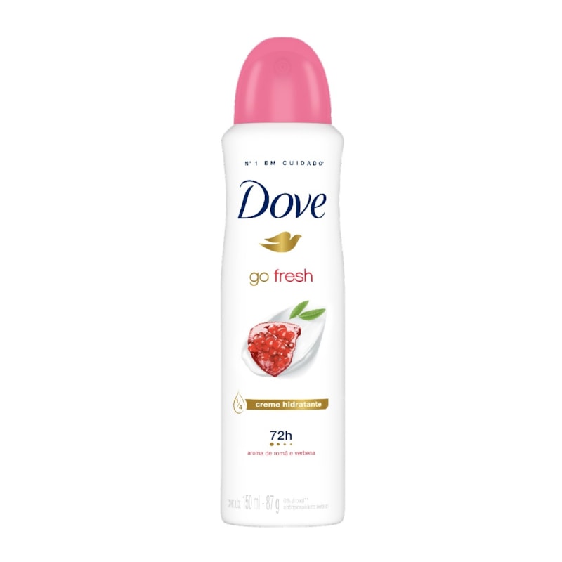 Desodorante Aerosol Antitranspirante Dove Go Fresh 150 ml Romã e Verbena