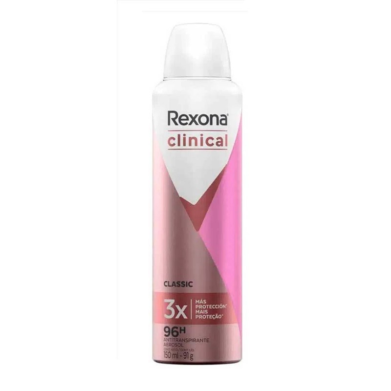 Desodorante Aerosol Antitranspirante Rexona Clinical 150 ml Classic