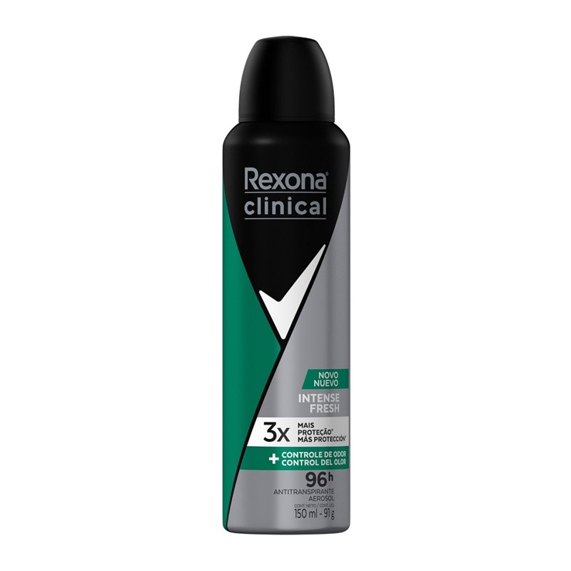 Desodorante Aerosol Rexona Clinical Classic (3x mais Proteção ) 96 Horas -  150ml - COSMÉTICO