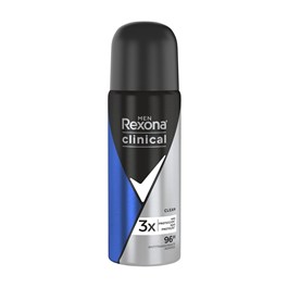 Desodorante Aerosol Antitranspirante Rexona Men Clinical 55 ml Clean
