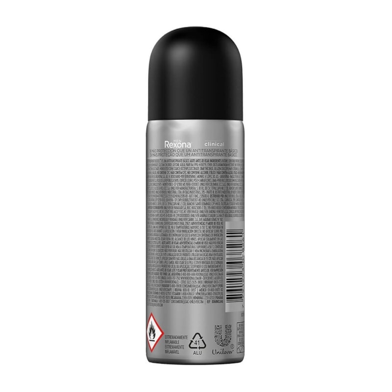 Desodorante Aerosol Antitranspirante Rexona Men Clinical 55 ml Clean