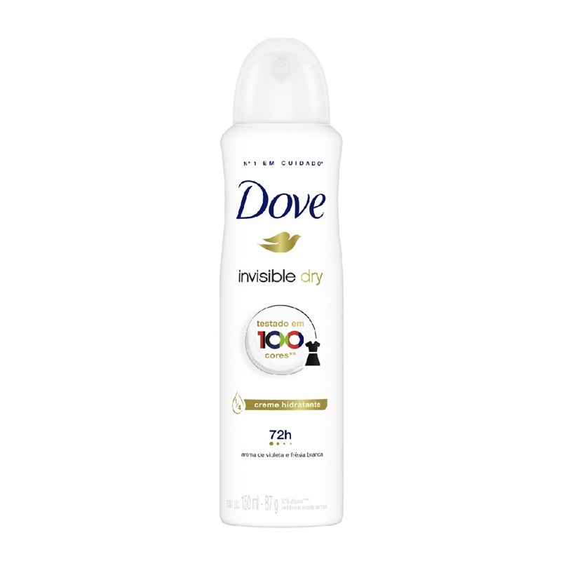 Desodorante Aerosol Antitranspirante Dove 250 ml Leve Mais Pague Menos  Invisible Dry - LojasLivia
