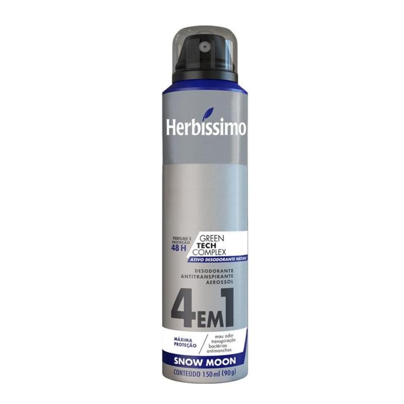 Desodorante Aerosol Herbíssimo Masculino 150 ml Snow Moon