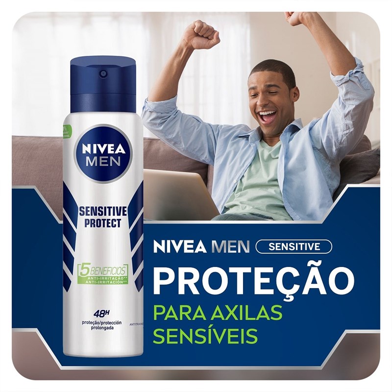 Desodorante Aerosol Nivea Men 150 ml Sensitive Protect