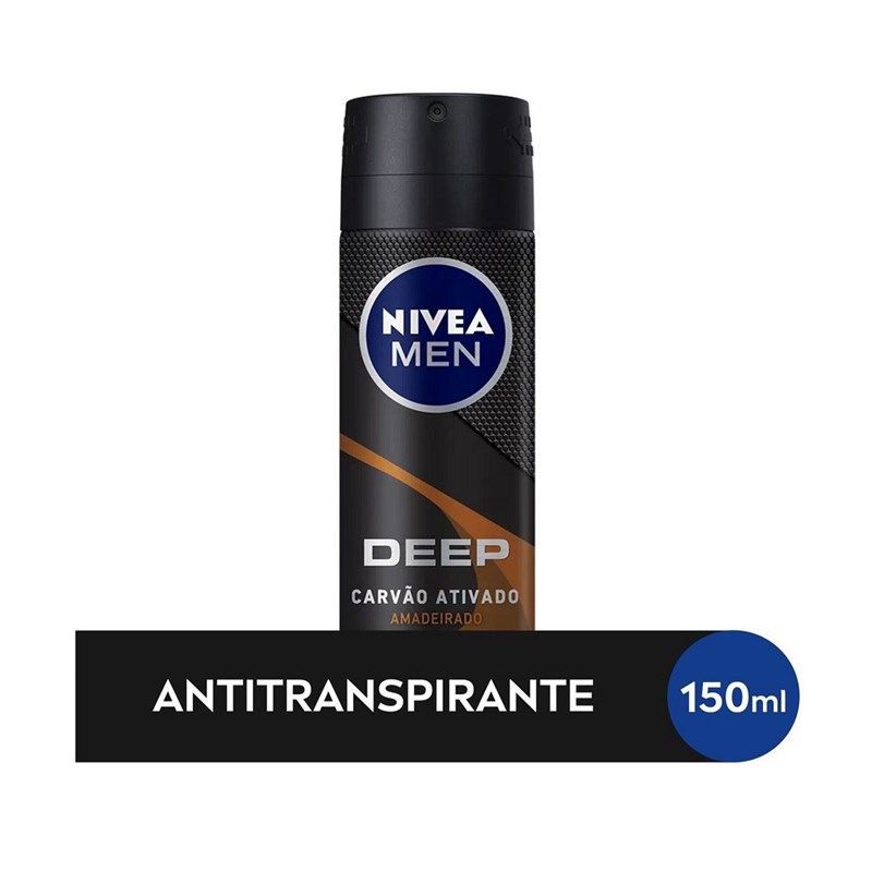 Desodorante Aerosol Nivea Men Deep 150 ml Amadeirado
