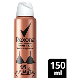 Desodorante Aerosol Rexona Feminino By Anitta 150 ml Vai Malandra