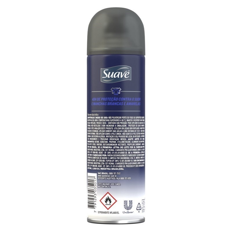 Desodorante Aerosol Suave Men 150 ml Invisible