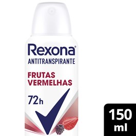 Desodorante Antitranspirante Aerosol Rexona Frutas Vermelhas 72 horas 150ml