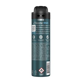 Desodorante Antitranspirante REXONA Masculino Aerosol Impacto 72 horas  150 ml