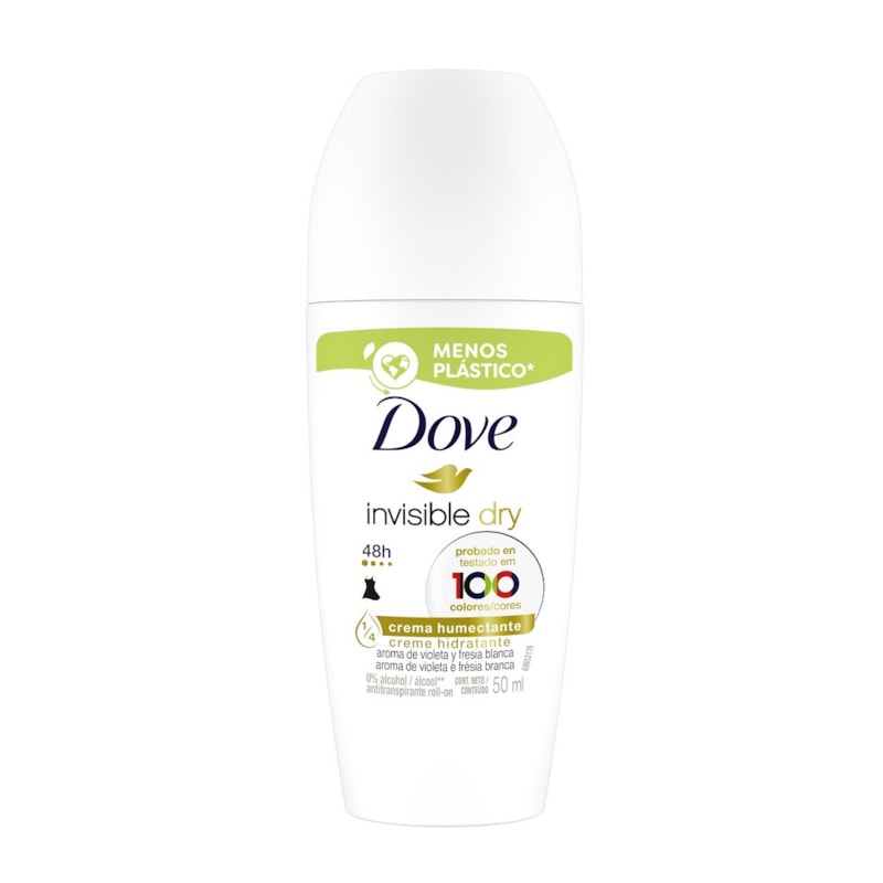 Desodorante Roll On Antitranspirante Dove 50 ml Invisible Dry