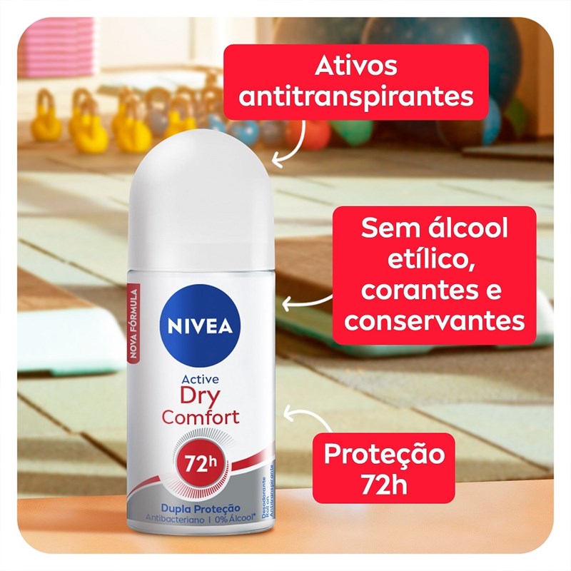 Desodorante Roll-On Nivea 50 ml Dry Comfort