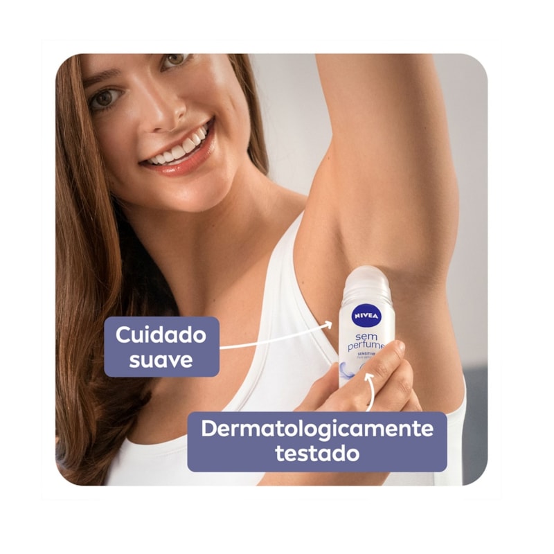 Desodorante Roll-On Nivea 50ml Sem Perfume