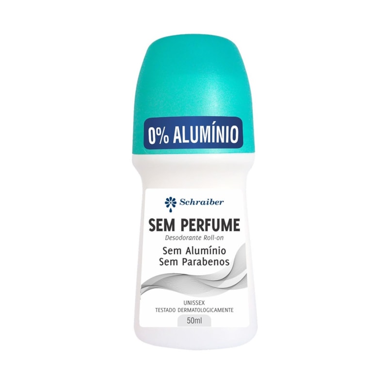 Desodorante Roll On Schraiber 50 ml Sem Perfume