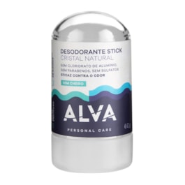 Desodorante Stick Cristal Alva 60 gr Sem Cheiro