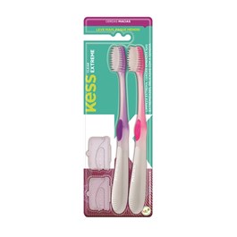 Escova Dental Kess Clear Extreme Macia 2 unidades