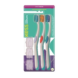 Escova Dental Kess Tipper Complete Macia 3 unidades