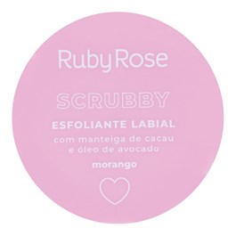 Esfoliante Labial Ruby Rose Scrubby Morango