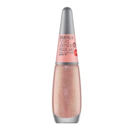 Esmalte Impala Viva Ame & Brilhe Glitter 3D 7,5 ml Viva com Amor