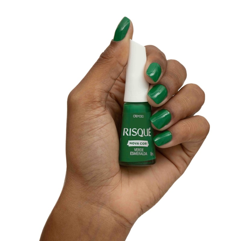 Esmalte Risqué 8 ml Verde Esmeralda - LojasLivia