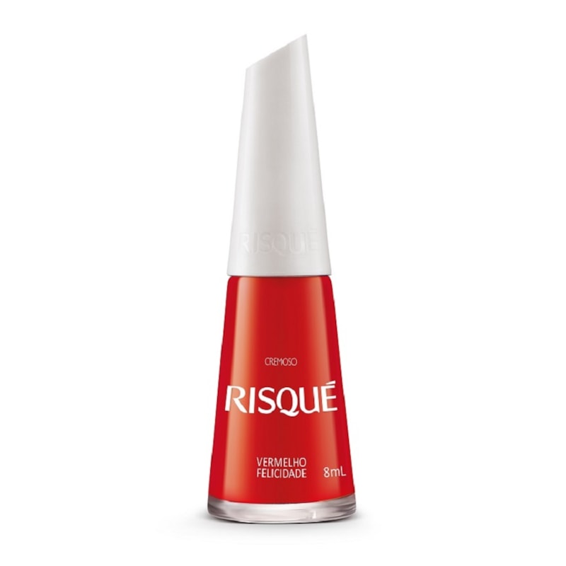 Esmalte Risqué Cremoso 8 ml Vermelho Felicidade