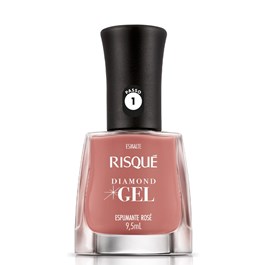 Esmalte Risqué Diamond Gel Cremoso 9,5 ml Espumante Rosé