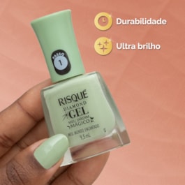 Esmalte Risqué Diamond Gel Meu Jardim Mágico 9,5 ml Meu Mundo Encantado