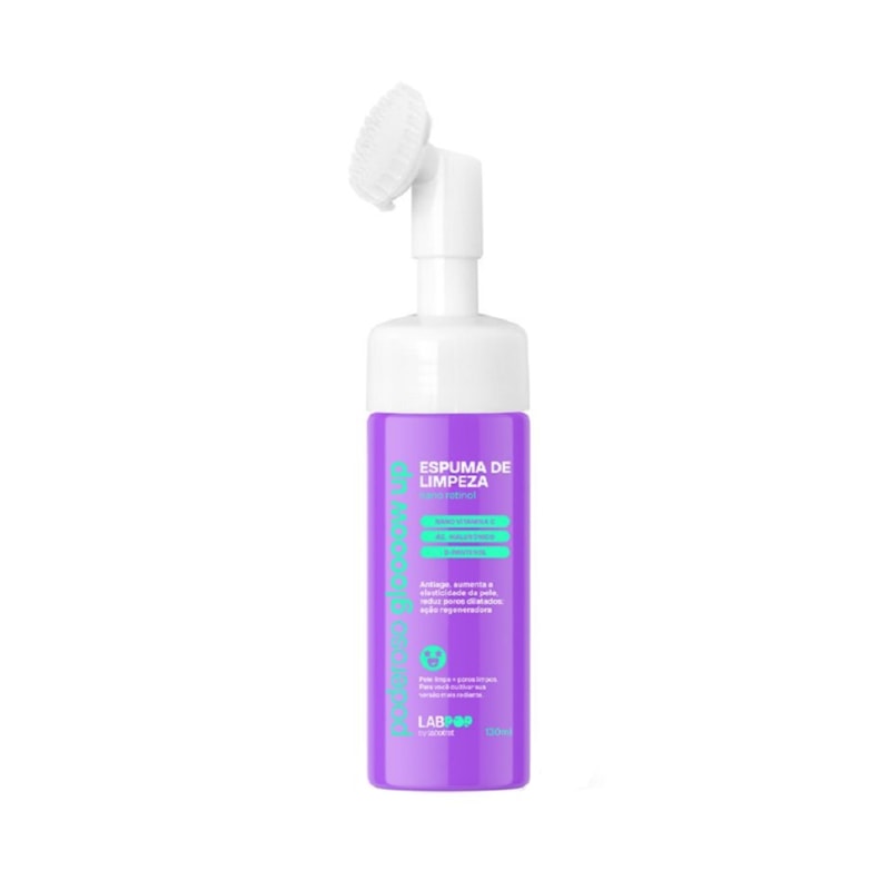 Espuma De Limpeza Facial Labotrat  Labpop  130 ml Poderoso Glow Up