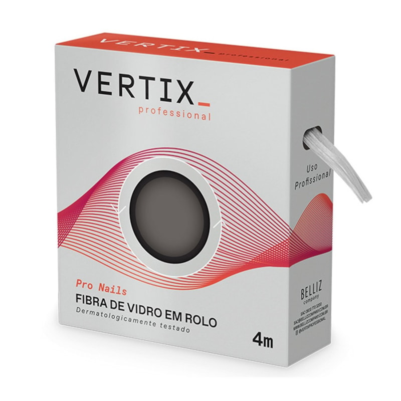 Fibra de Vidro Vertix Pro Nails Rolo 4 Metros