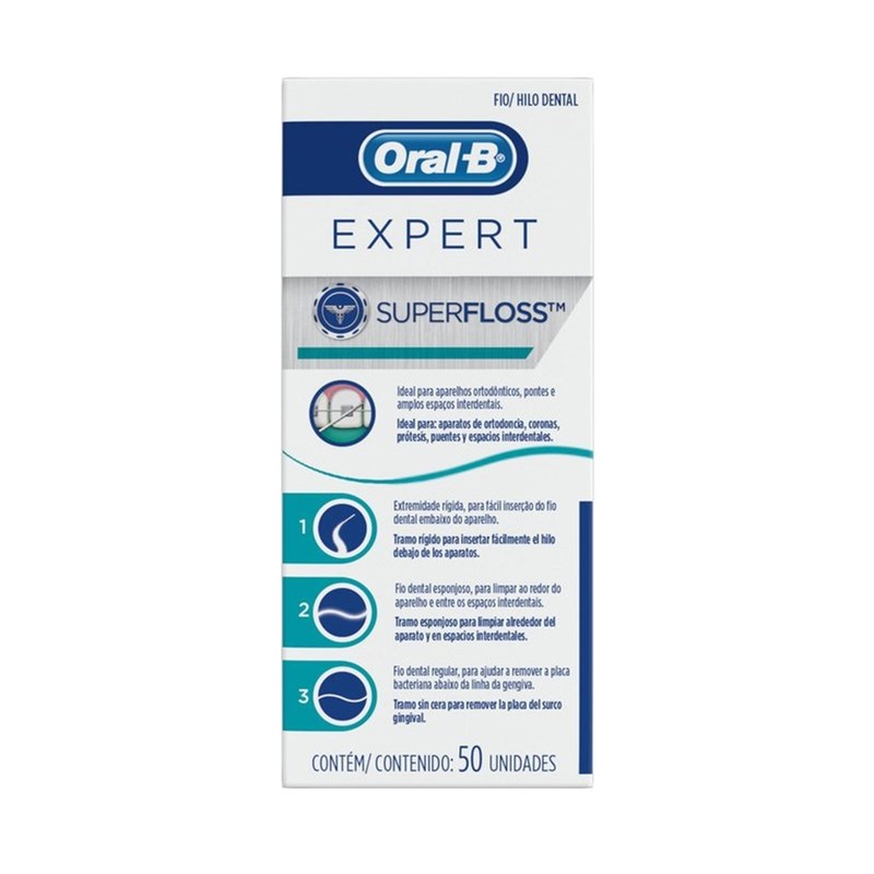 Fio Dental Oral-B Super Floss 50 M