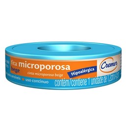 Fita Microporosa Cremer 1,2cm x 4,5m Bege