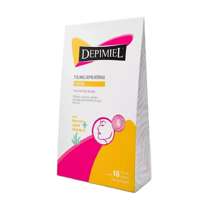 Folhas Depilatórias Facial Depimiel 16 unidades