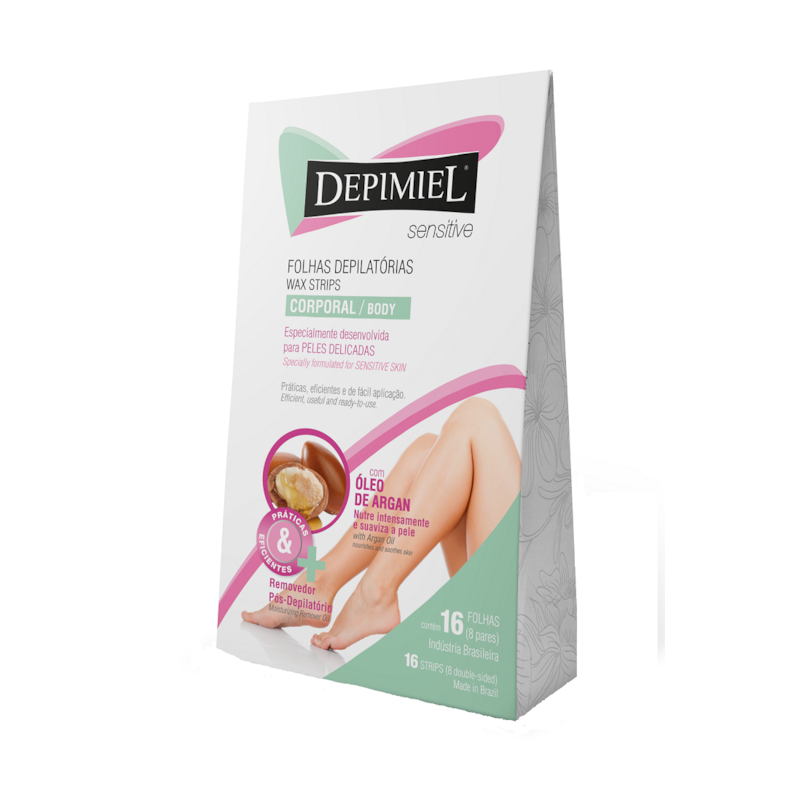 Folhas Prontas Corporal Depimiel 16 unidades Sensitive