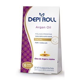 Folhas Prontas Facial Depi Roll 16 unidades Argan Oil