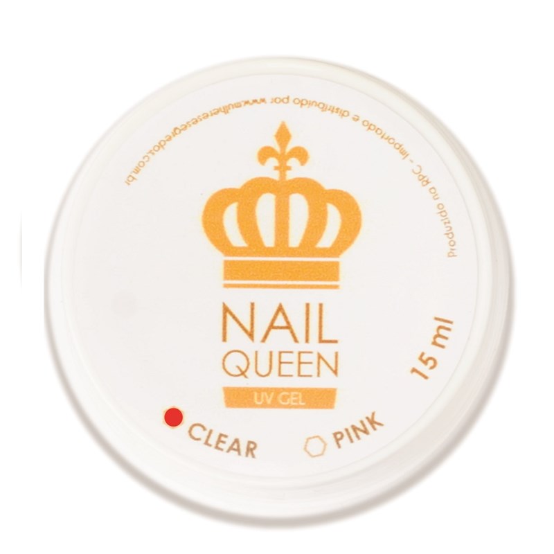 Gel Alongamento de Unha Nail Queen 15 ml Clear