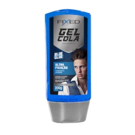 Gel Cola Fixed 200 gr Azul