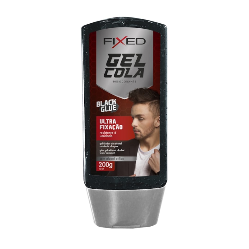 Gel Cola Fixed 200 gr Preto