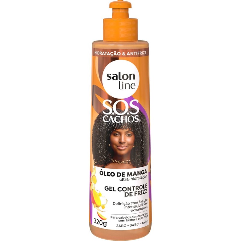 Gel Controle de Frizz Salon Line S.O.S Cachos 320 gr Óleo de Manga