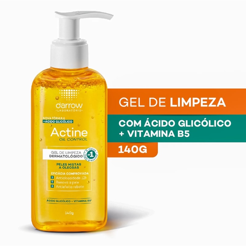 Gel de Limpeza Darrow Actine 140 gr Oil Control