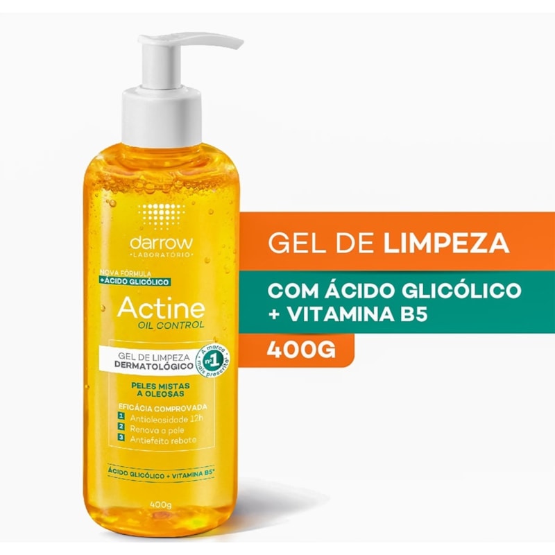 Gel de Limpeza Darrow Actine 400 gr Oil Control